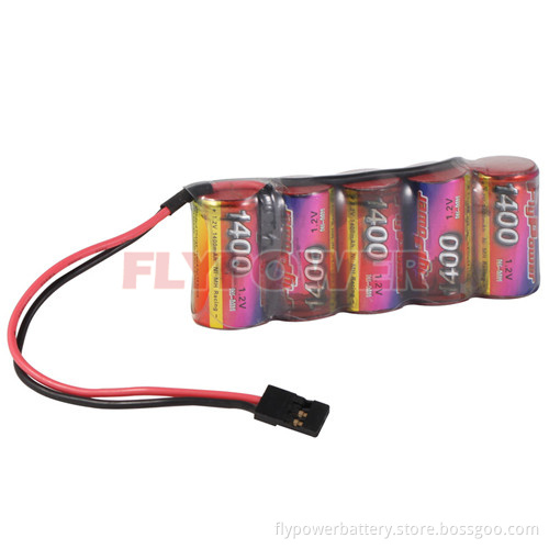 6.0V 2/3A1400mAh Ni-MH Rechargeable Battery Pack for Receiver/Transmitter (5S of FH-2/3A1400)